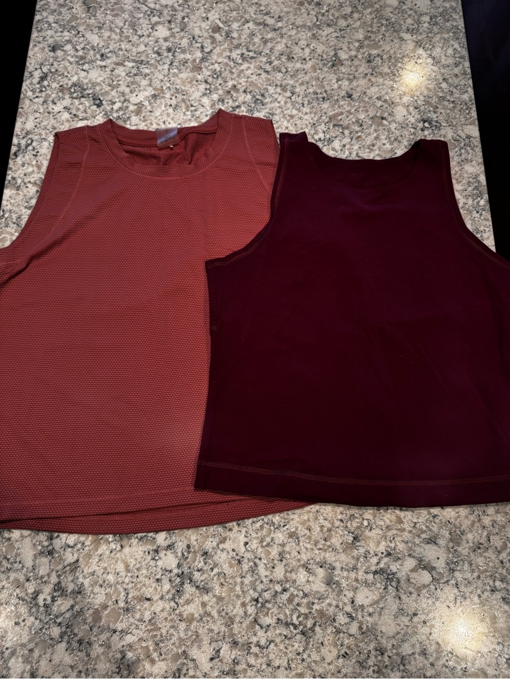 CALIA by Carrie Underwood Women's Tank Tops - Mauve and Burgundy